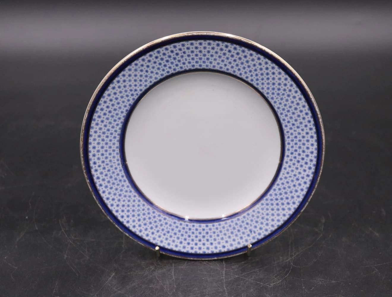 プレート｜ロイヤルブルーと金縁 20cm Spode（スポード）