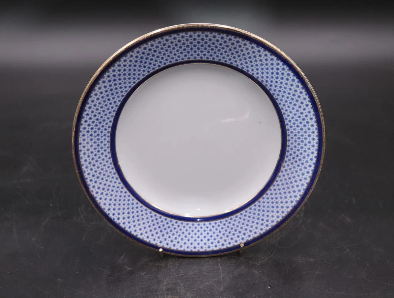 プレート｜ロイヤルブルーと金縁 22.3cm Spode（スポード）