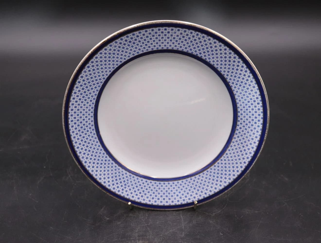 プレート｜ロイヤルブルーと金縁 22.3cm Spode（スポード）