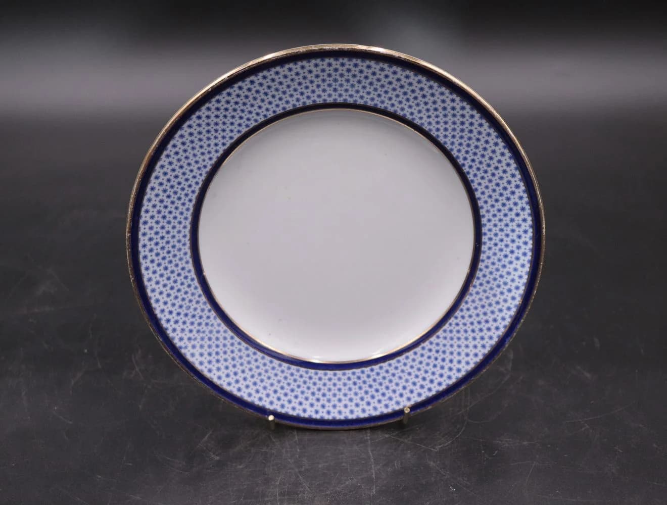 プレート｜ロイヤルブルーと金縁 22.3cm Spode（スポード）