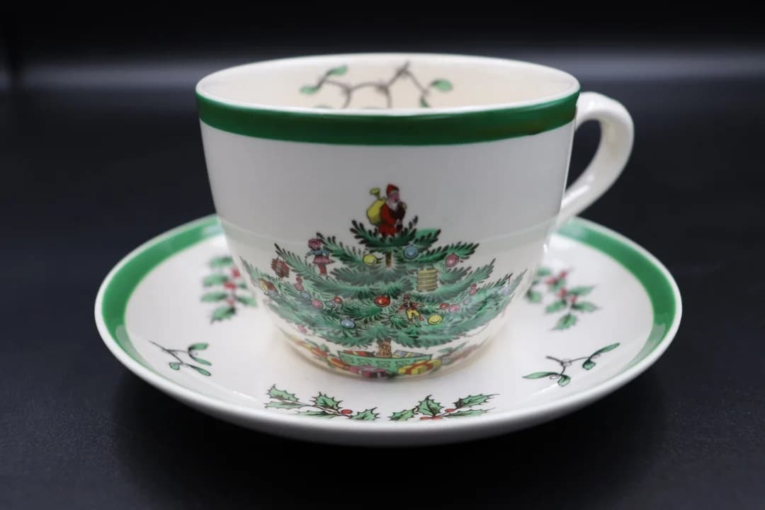 ティーカップ＆ソーサー｜クリスマスツリー Spode（スポード）