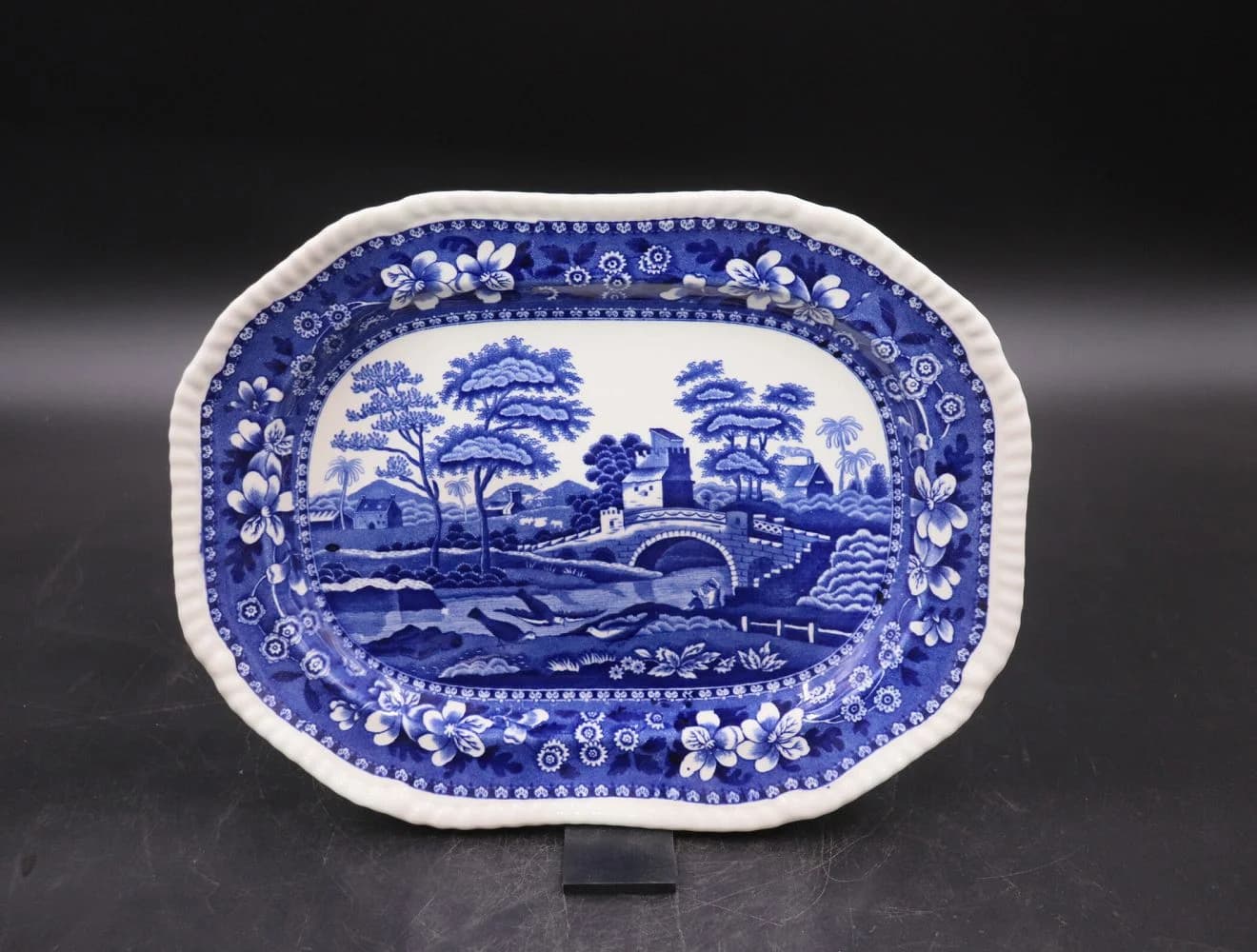 プラター｜ブルータワー 32cmの大皿 Spode（スポード）