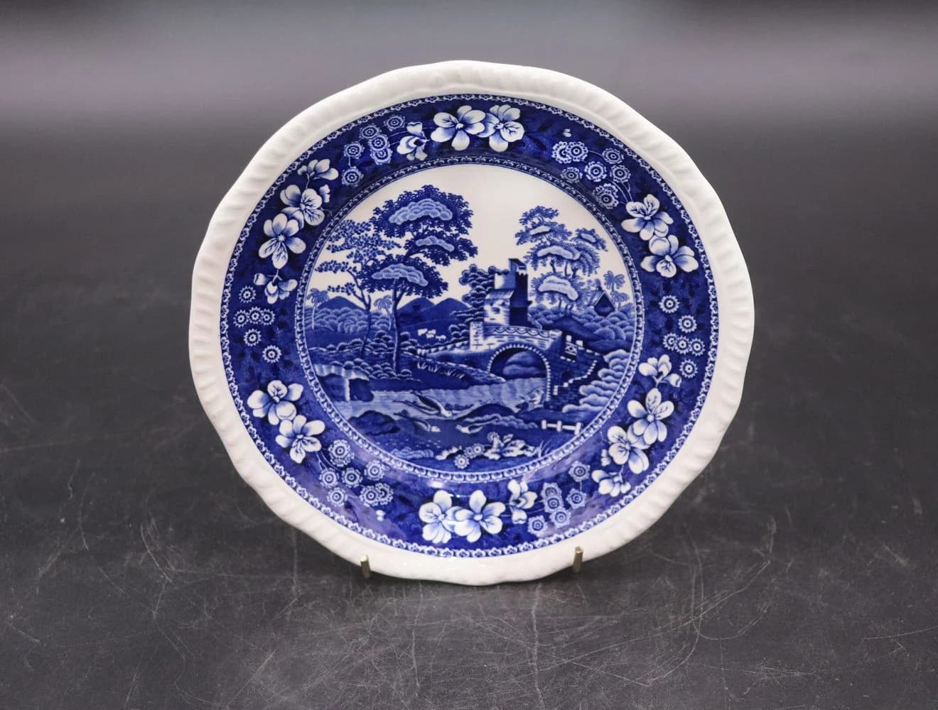 プレート｜ブルータワー 19.5cm Spode（スポード）