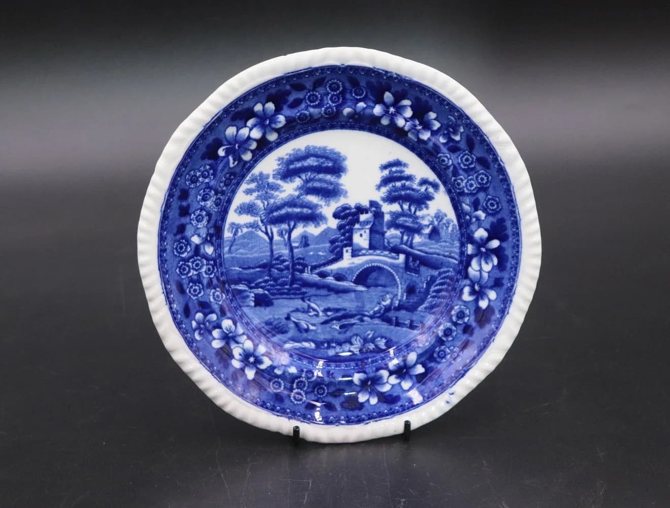プレート｜ブルータワー 19cmの深い青 Spode（スポード）