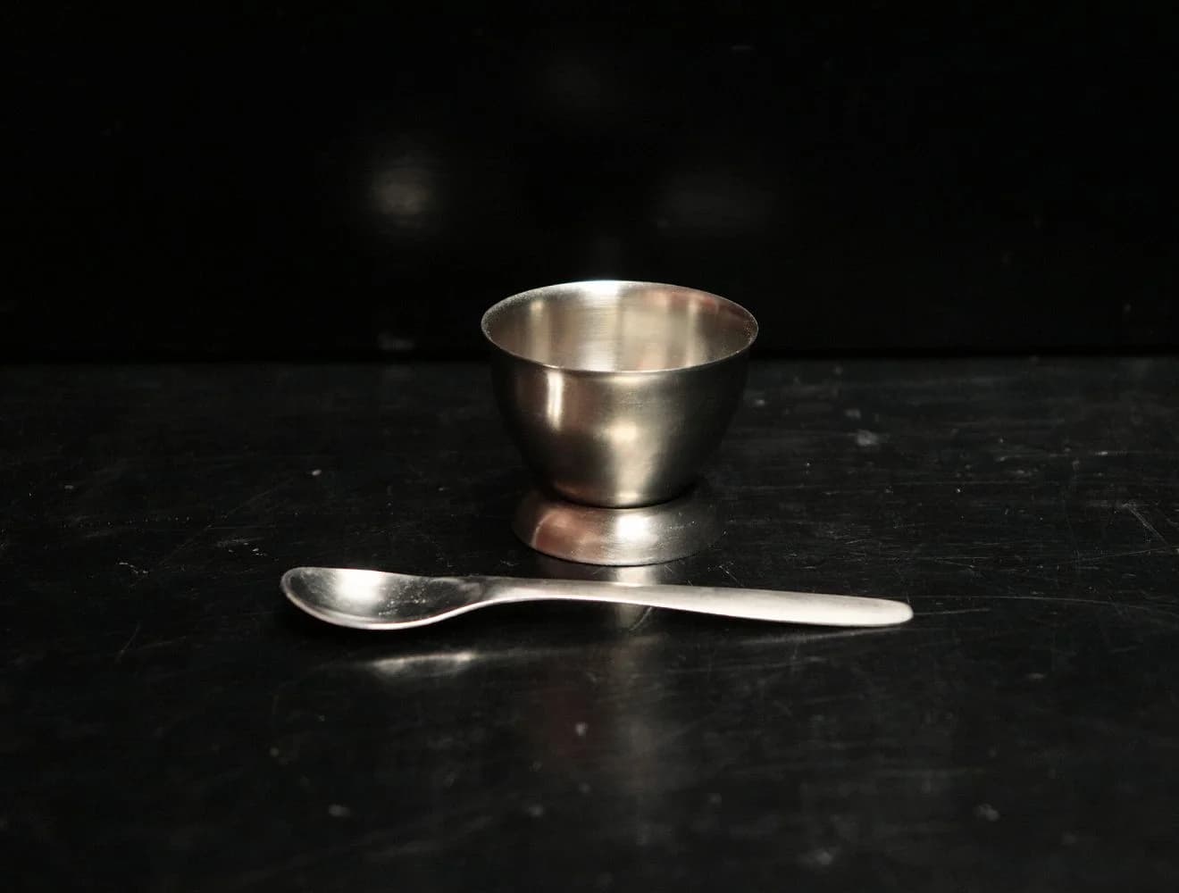 エッグスタンド｜ステンレス スプーン付き 4.8cm
