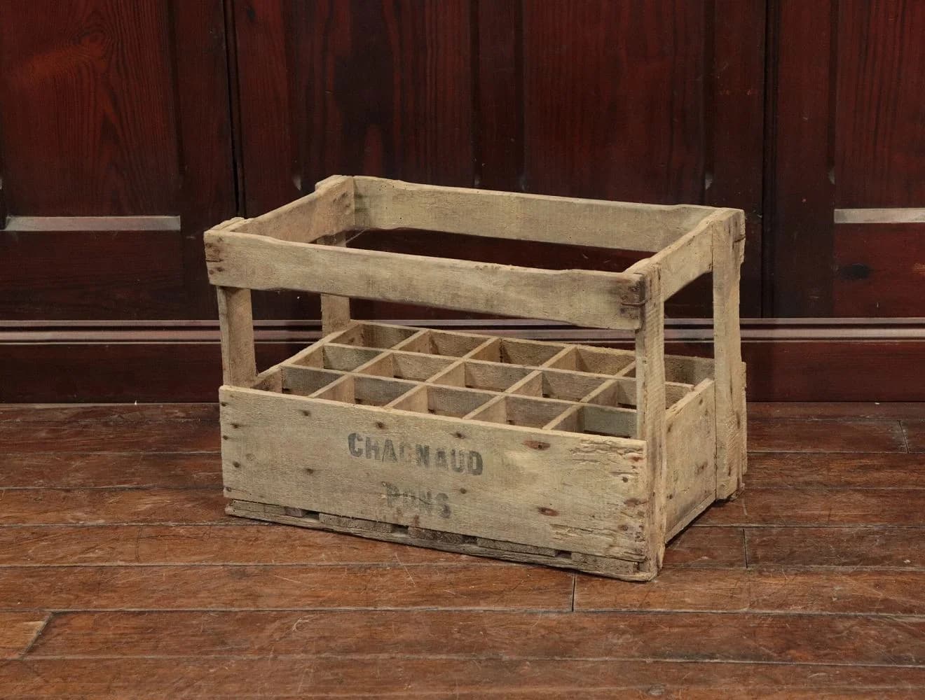 ワイナリーボックス｜木製・1930年代 CHAGNAUD 15本入り 58×37cm