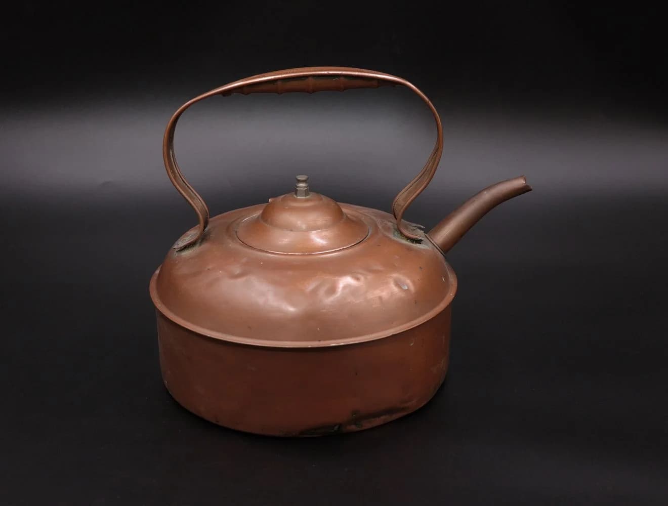 コッパーケトル|銅・1930年代 注ぎ口が上向きの30cm