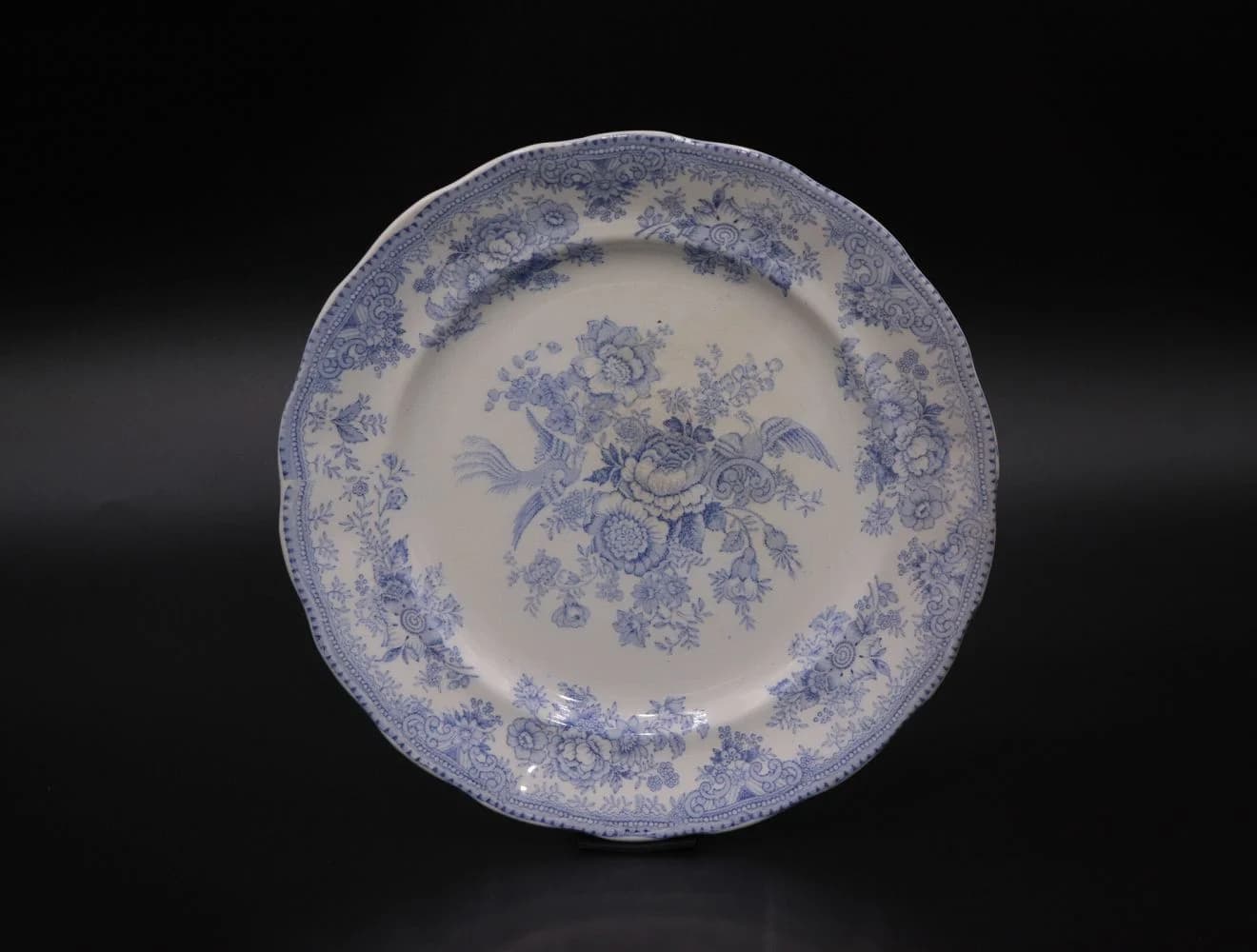 プレート｜1930年代 フェザンツのブルー 25cm