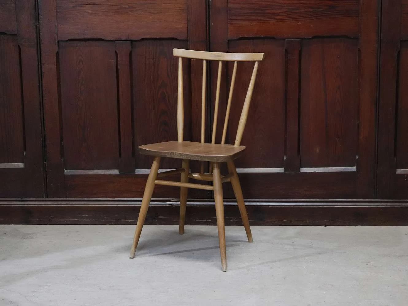 スティックバックチェア｜ブナ・エルム材・1960年代 背が抜けたダイニングチェア ERCOL（アーコール）