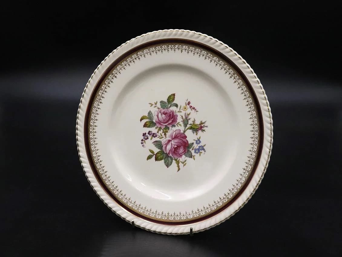 プレート｜オールドイングリッシュ 薔薇と金彩 ジョンソン・ブラザーズ 27cm