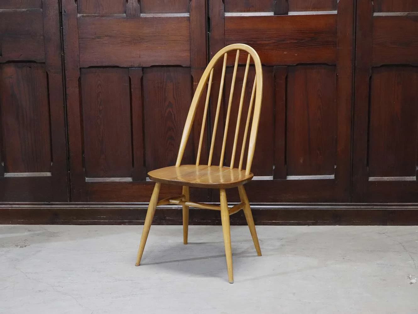 クエーカーチェア｜ビーチ・エルム材・1960年代 スポークバック ERCOL（アーコール）