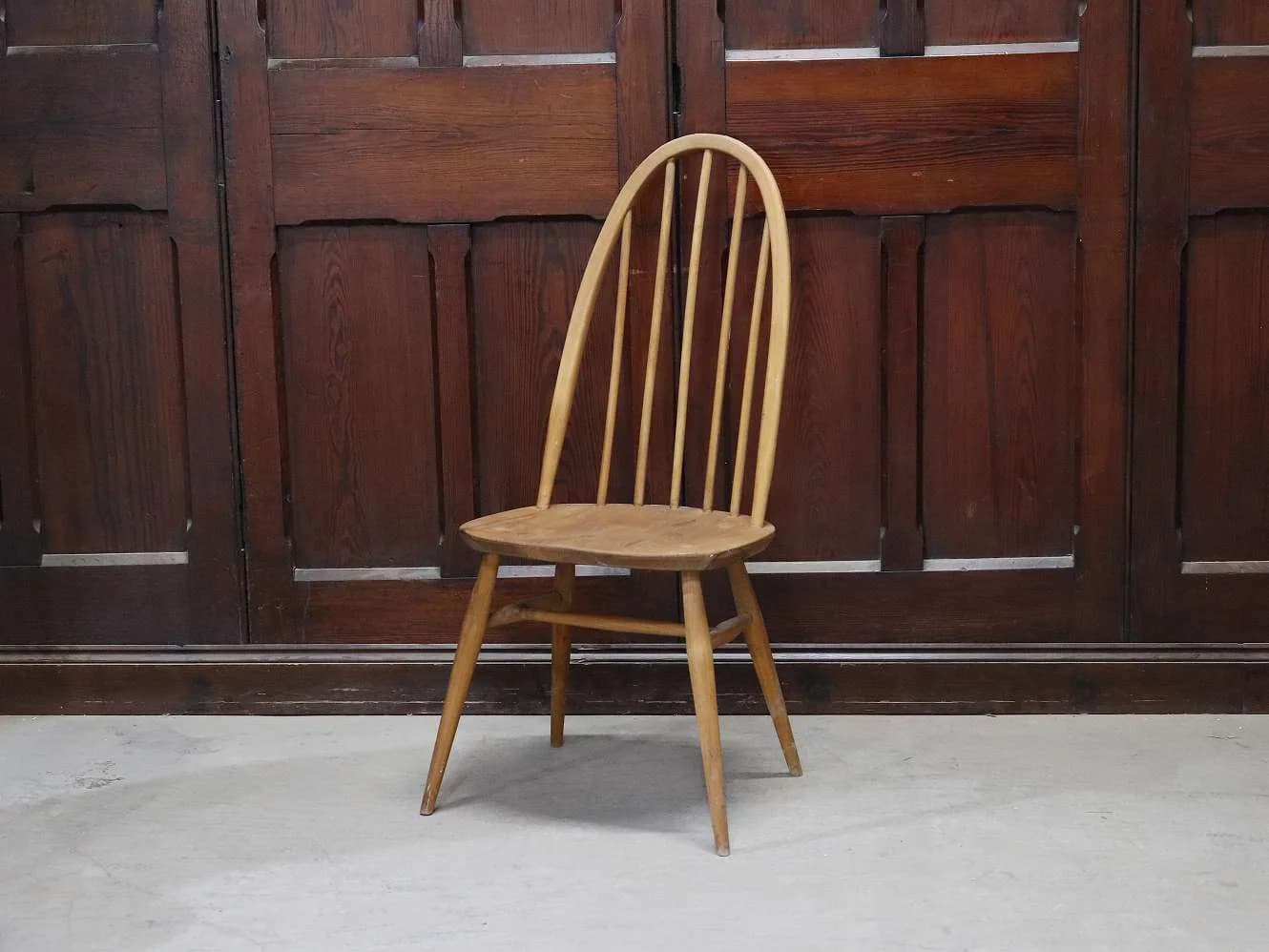 クエーカーチェア｜ビーチ・エルム材・1960年代 スポークバック ERCOL（アーコール）