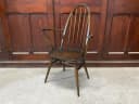 クエーカーアームチェア｜ビーチ・エルム材・1960年代 ハイバック肘掛け付き ERCOL（アーコール）