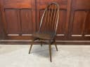 クエーカーチェア｜ビーチ・エルム材・1960年代 濃色仕上げのスポークバック ERCOL（アーコール）