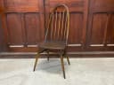 クエーカーチェア｜ビーチ・エルム材・1960年代 濃色仕上げのスポークバック ERCOL（アーコール）