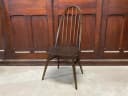 クエーカーチェア｜ビーチ・エルム材・1960年代 濃色仕上げのスポークバック ERCOL（アーコール）