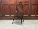 クエーカーチェア｜ビーチ・エルム材・1960年代 濃色仕上げのスポークバック ERCOL（アーコール）
