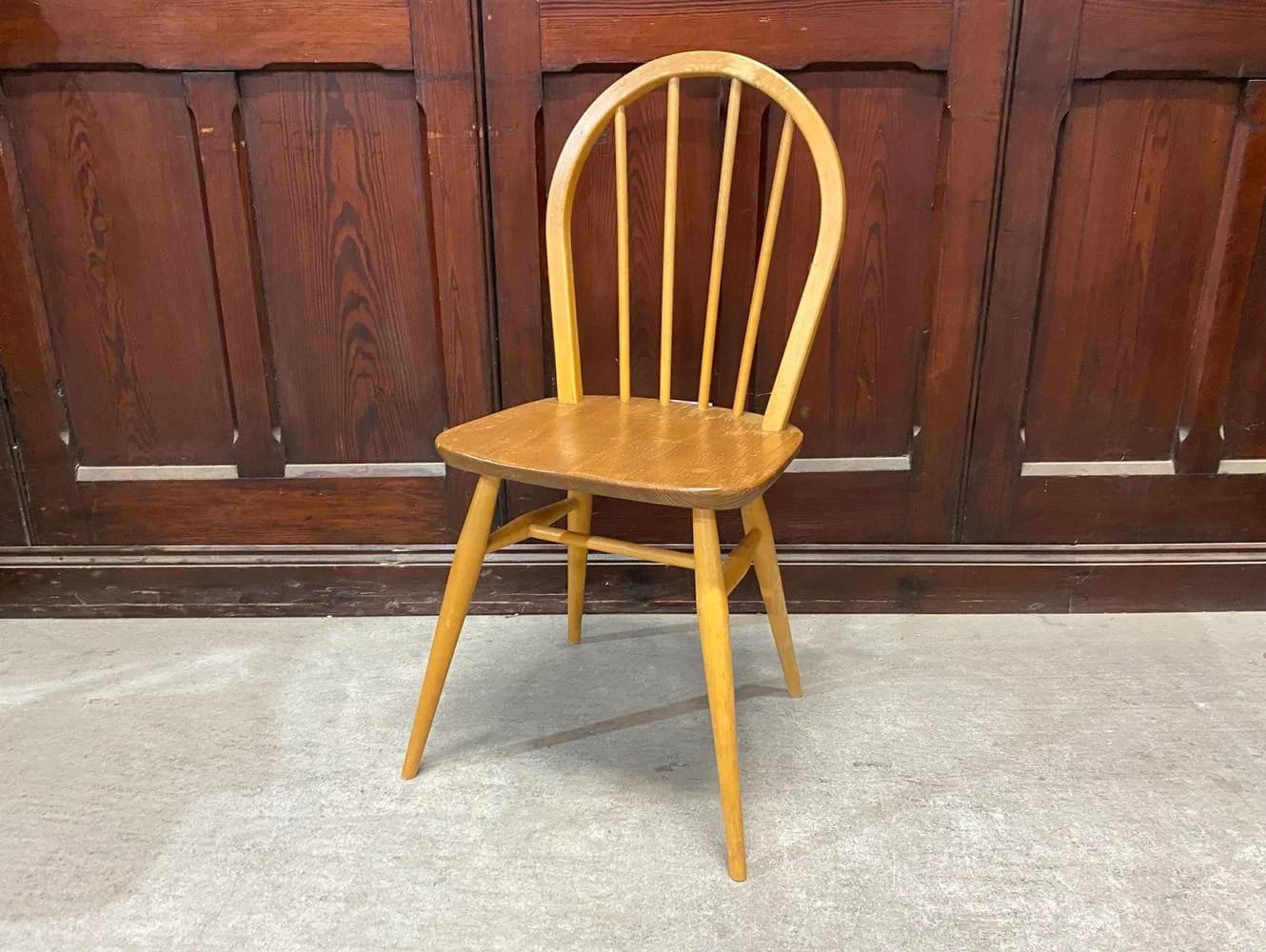 フープバックチェア｜ブナ材・エルム材・1960年代 スポークバックの名作 ERCOL（アーコール）