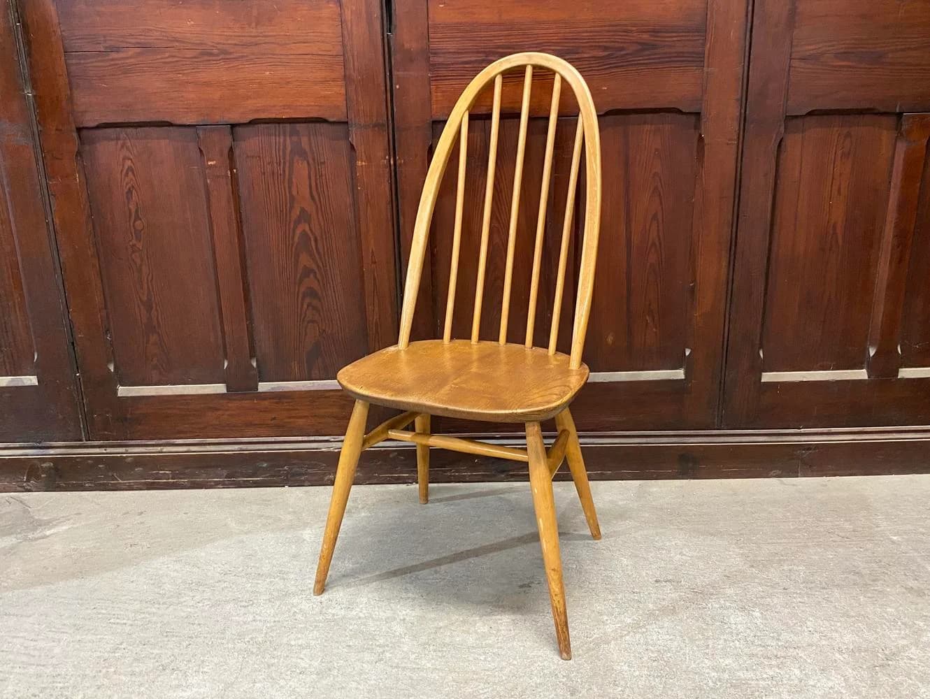 クエーカーチェア｜ビーチ・エルム材・1960年代 スポークバック ERCOL（アーコール）