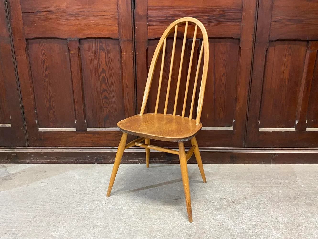 クエーカーチェア｜ビーチ・エルム材・1960年代 スポークバック ERCOL（アーコール）