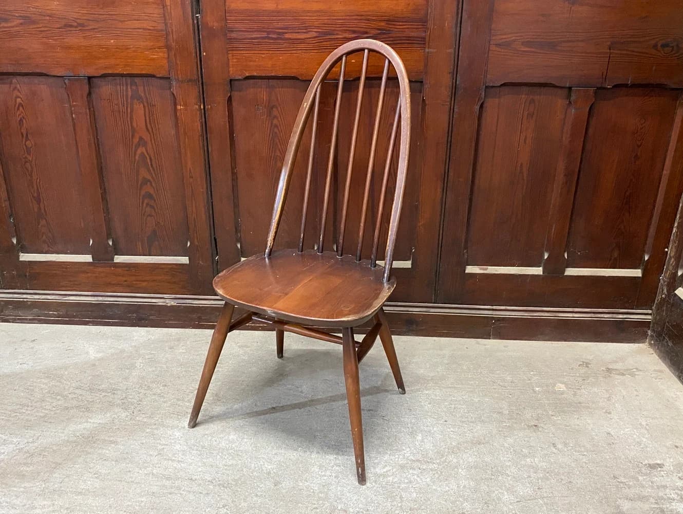 クエーカーチェア｜ビーチ材・エルム材・1960年代 背もたれ美しいウィンザー様式 ERCOL（アーコール）