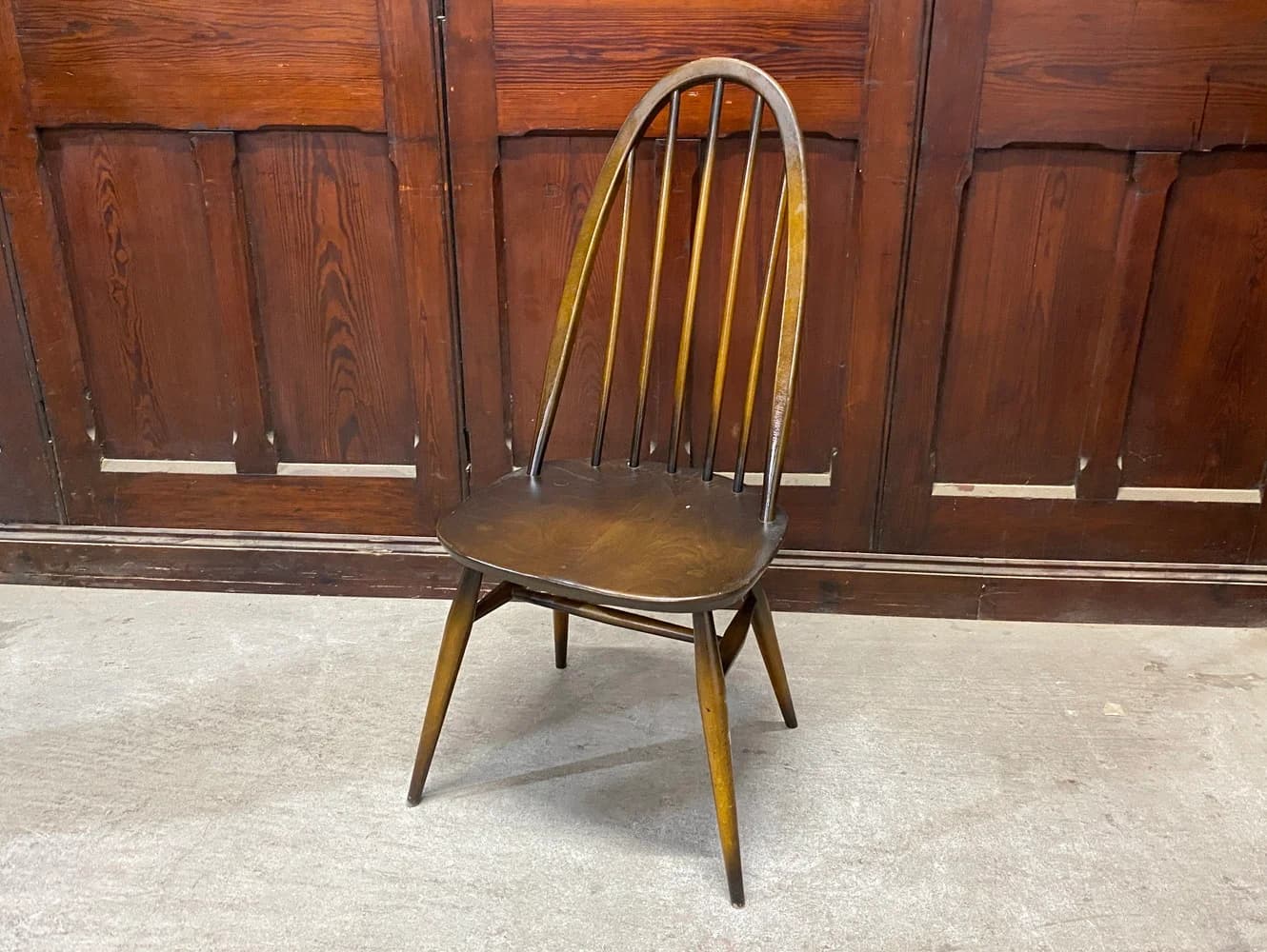 クエーカーチェア|ビーチ材・エルム材・1960年代 ハイバックのウィンザーチェア ERCOL(アーコール)