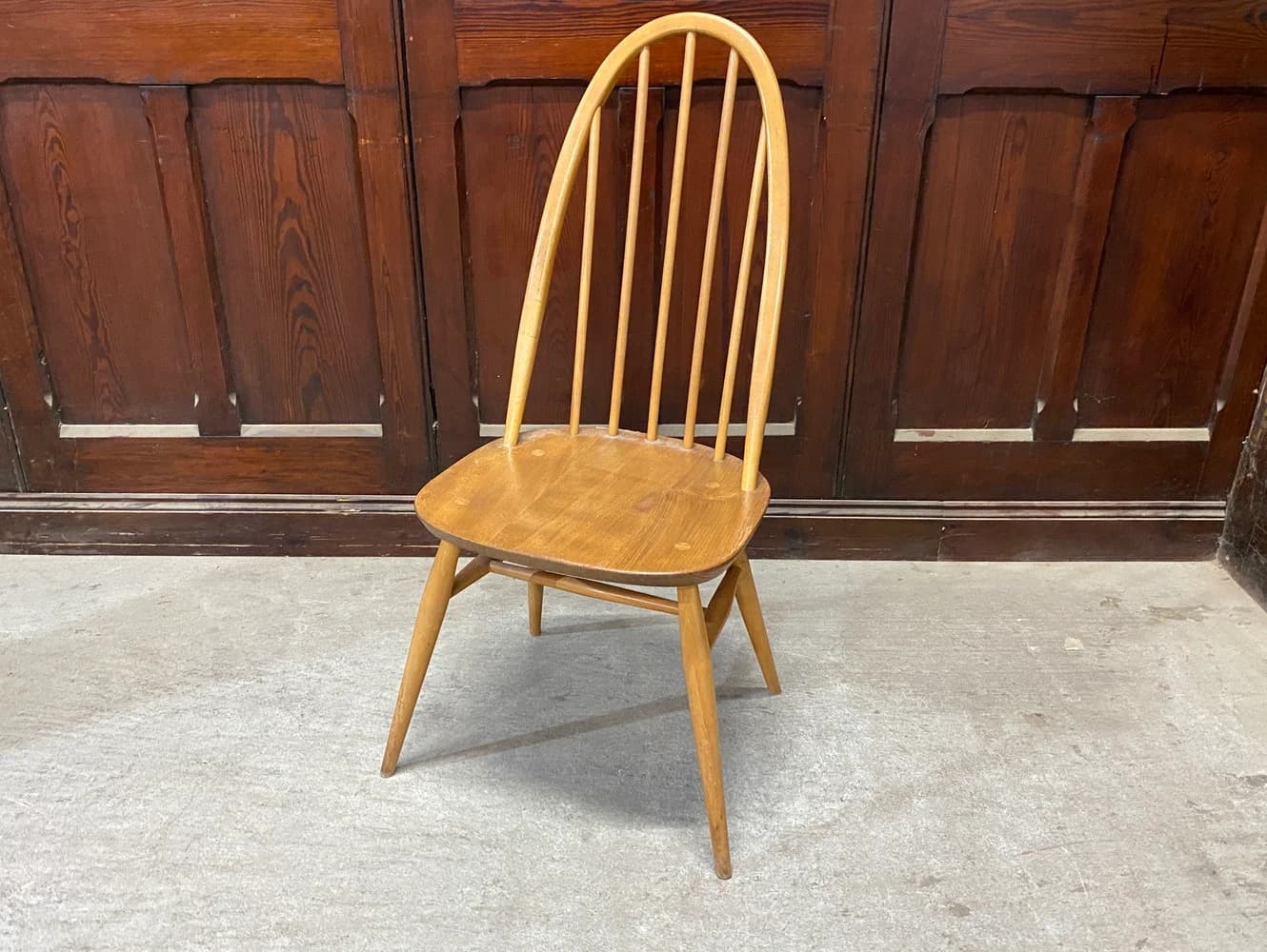 クエーカーチェア｜ビーチ材・エルム材・1960年代 5本スポークのダイニングチェア ERCOL（アーコール）