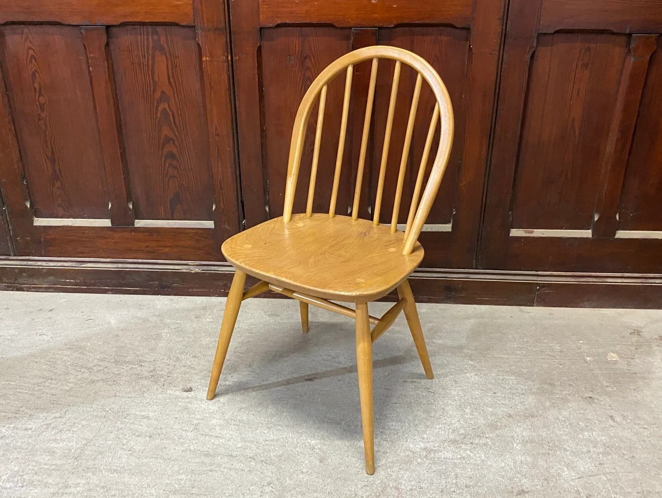 フープバックチェア|ブナ・エルム材・1960年代 ワイドシート ERCOL(アーコール)