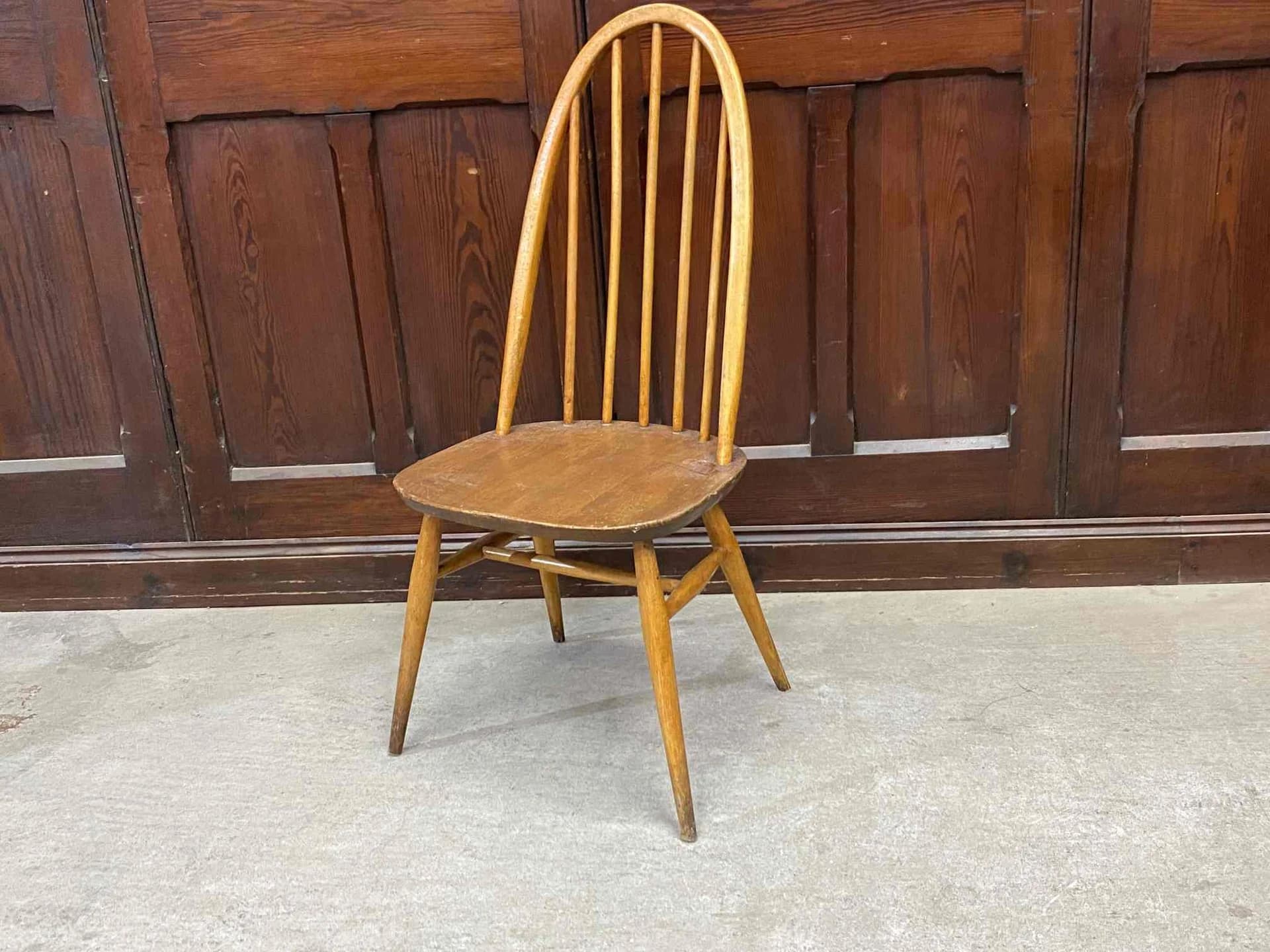 クエーカーチェア｜ビーチ材・エルム材・1960年代 スポークバックの名作椅子 ERCOL（アーコール）