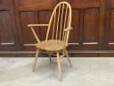 クエーカーアームチェア｜ビーチ・エルム材・1960年代 ハイバック肘掛け付き ERCOL（アーコール）