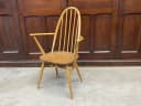 クエーカーアームチェア｜ビーチ・エルム材・1960年代 ハイバック肘掛け付き ERCOL（アーコール）