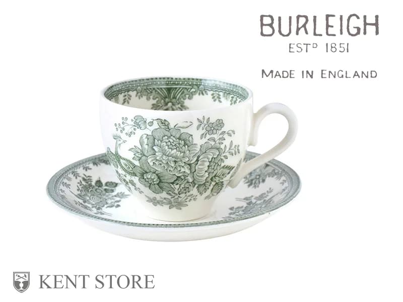 カップ&ソーサー|グリーンアジアティックフェザンツ BURLEIGH(バーレイ)