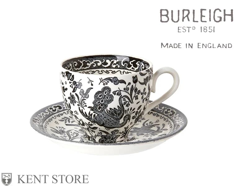 カップ&ソーサー|ブラックリーガルピーコック BURLEIGH(バーレイ)