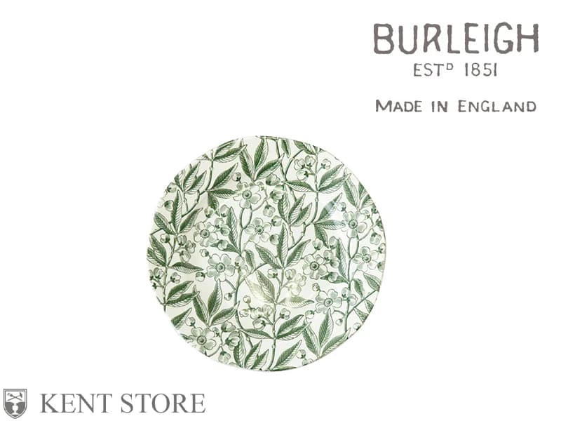 プレート｜ブリティッシュグリーンのプルナス 19cm BURLEIGH（バーレイ）