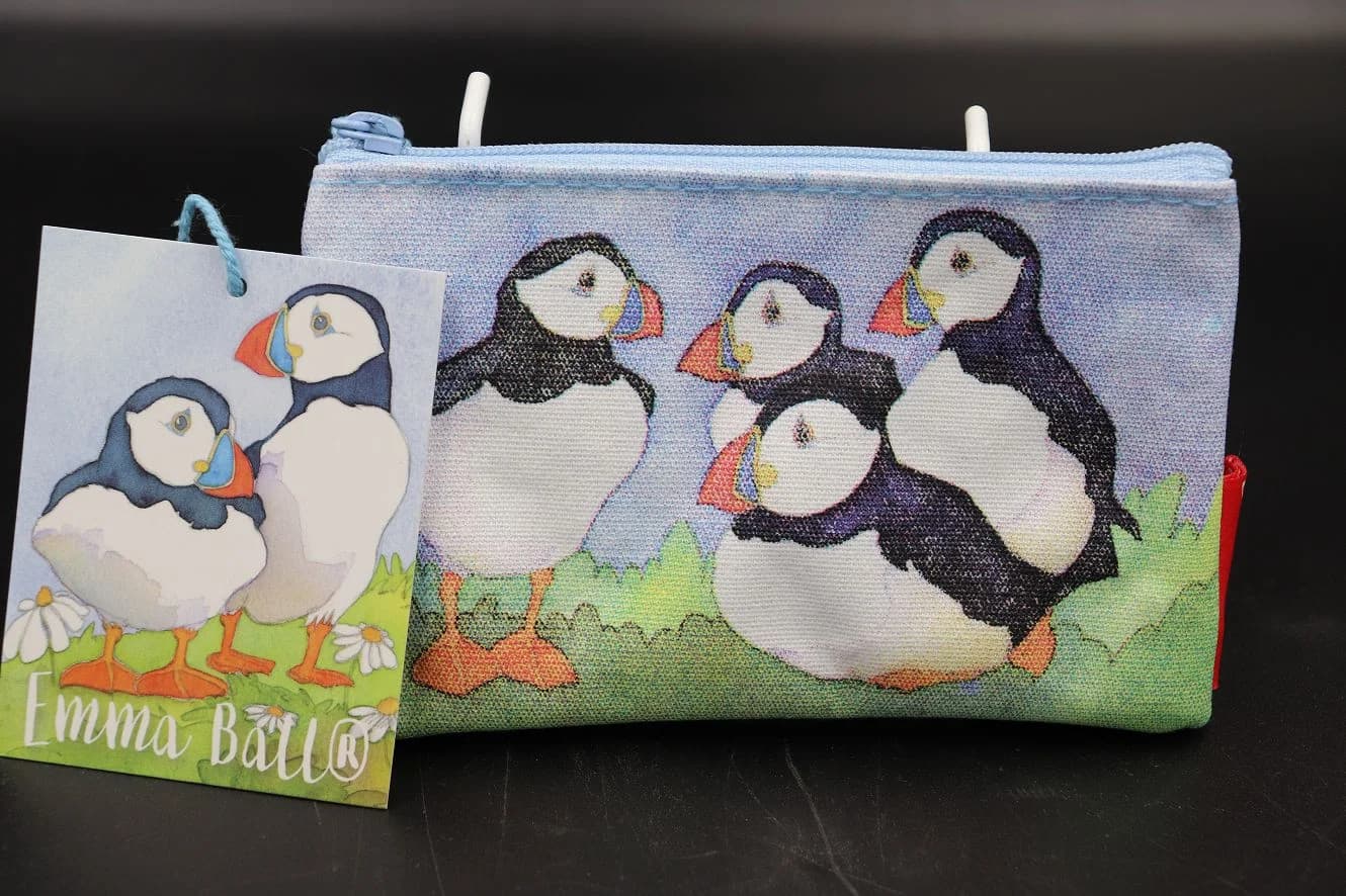 ミニポーチ｜Puffin 約8.5×14cm EMMA BALL（エマ・ボール）