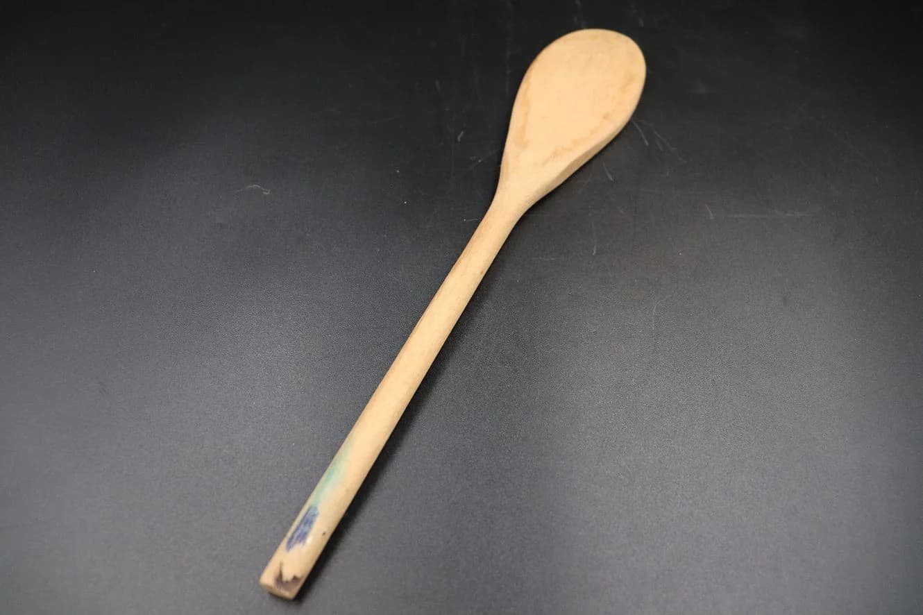 ウッドスプーン|木製・1980年代 青い柄先の25.5cm