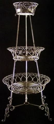 ワイヤープランター|メタル 2段の159cm
