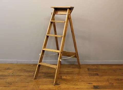 ラダー|パイン材・1930年代 脚立 41×138cm