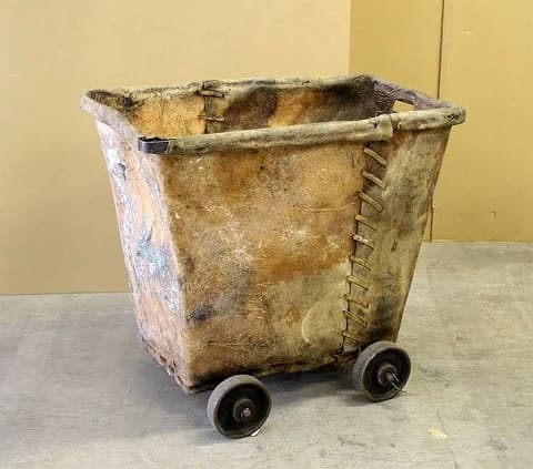 トローリー|1930年代 金属製の運搬台車 幅84cm
