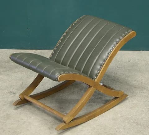 ロッキングフットスツール|オーク材・1930年代 オットマン