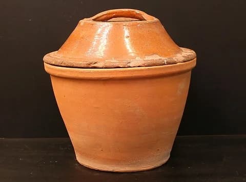 エッグキーパー|ヴィクトリア朝 飴釉の40cm 蓋付き