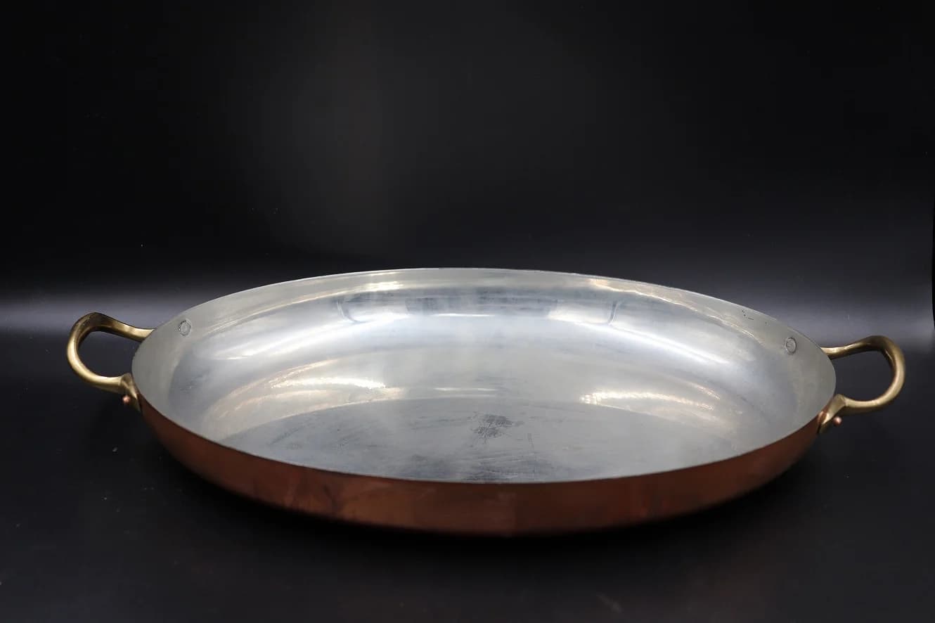 グラタンパン|銅・1930年代 両手付きの40.5cm