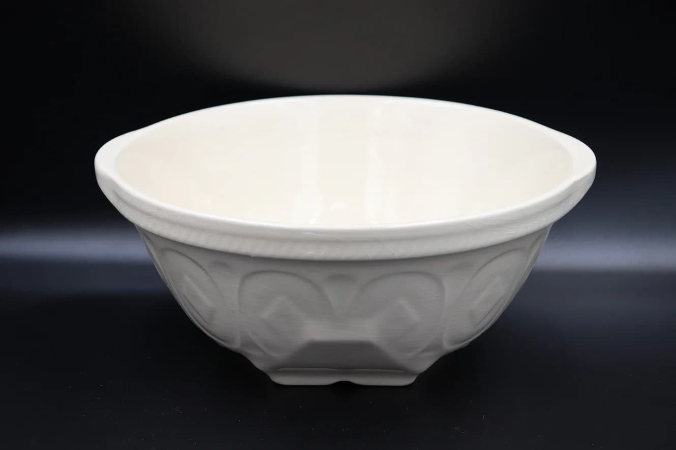 ミキシングボウル|1930年代 白い面取りの30.5cm