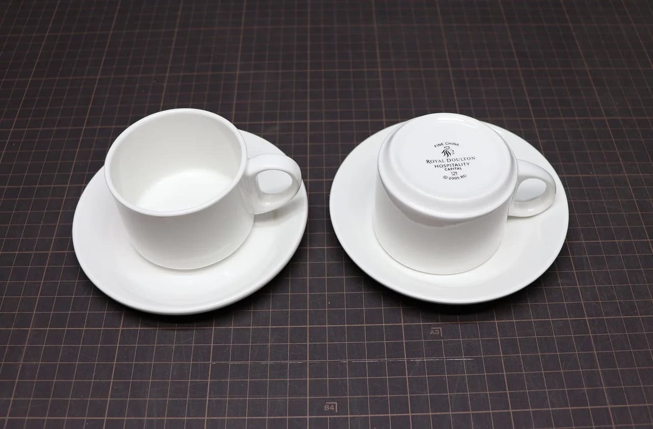 カップ&ソーサー|白磁のシンプル 13cm