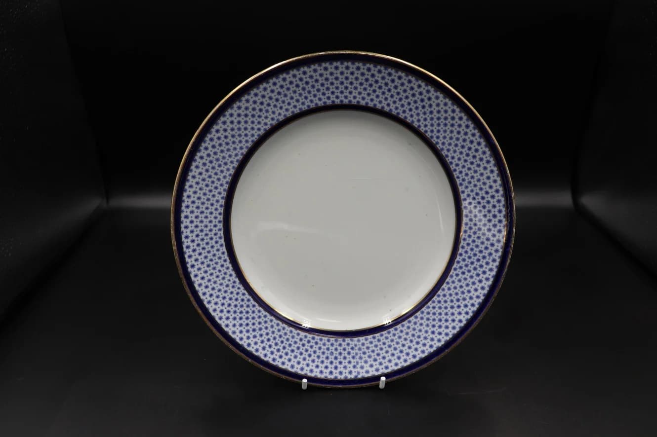 プレート|ロイヤルブルーと金縁 22.3cm Spode(スポード)