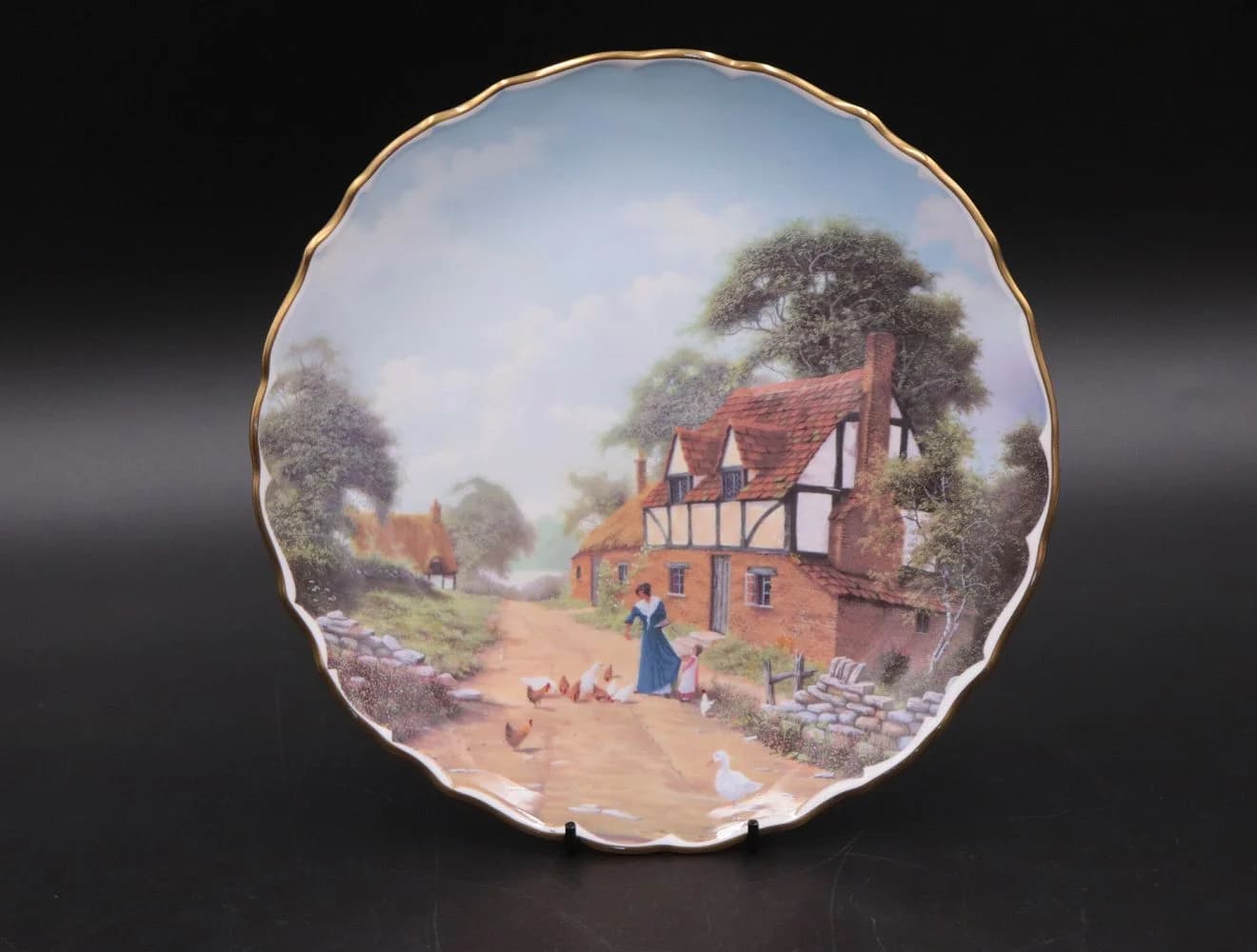 プレート|ルーラルシーンズ 農家の妻 Spode(スポード)