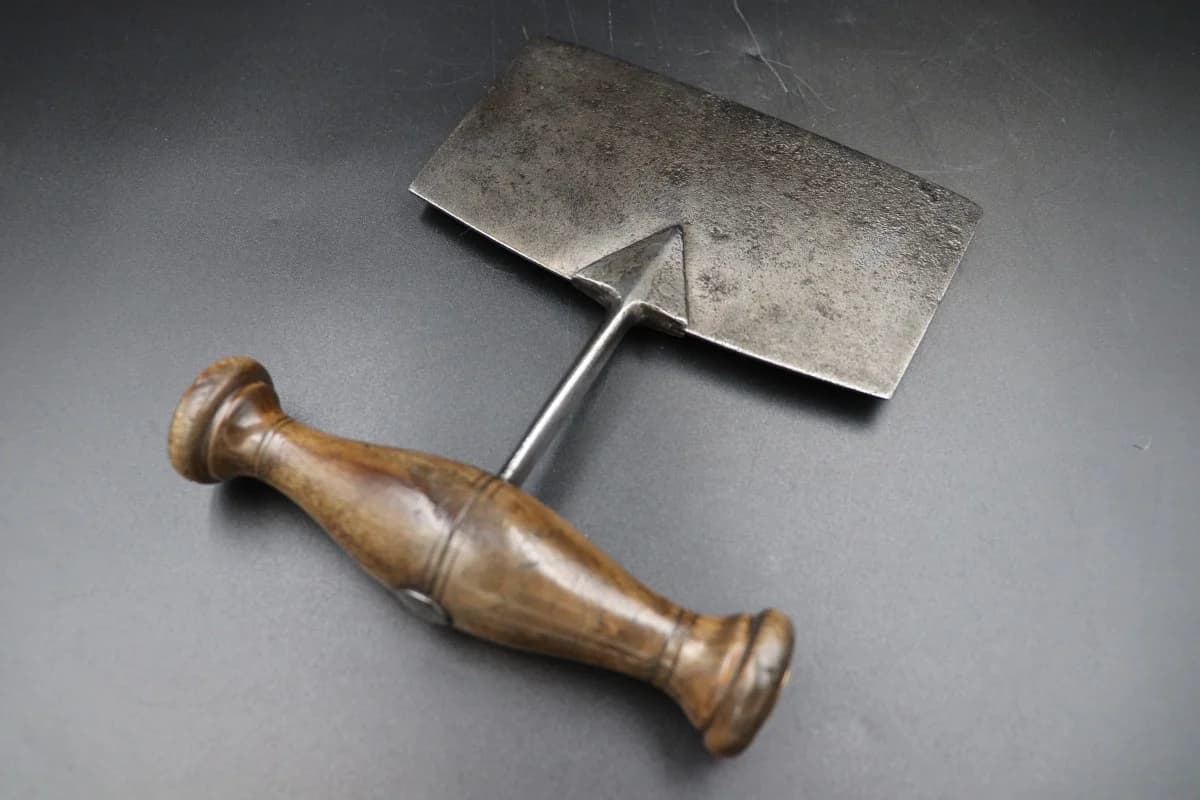 ハーブチョッパー|スチール・1930年代 垂直刃の18.5cm