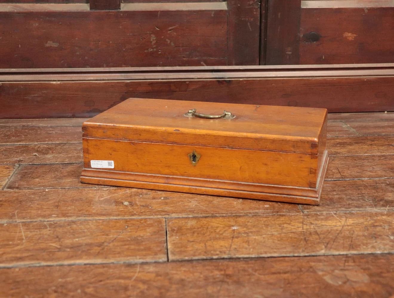 ツールボックス|オーク材・1930年代 真鍮ハンドルの紳士用工具箱