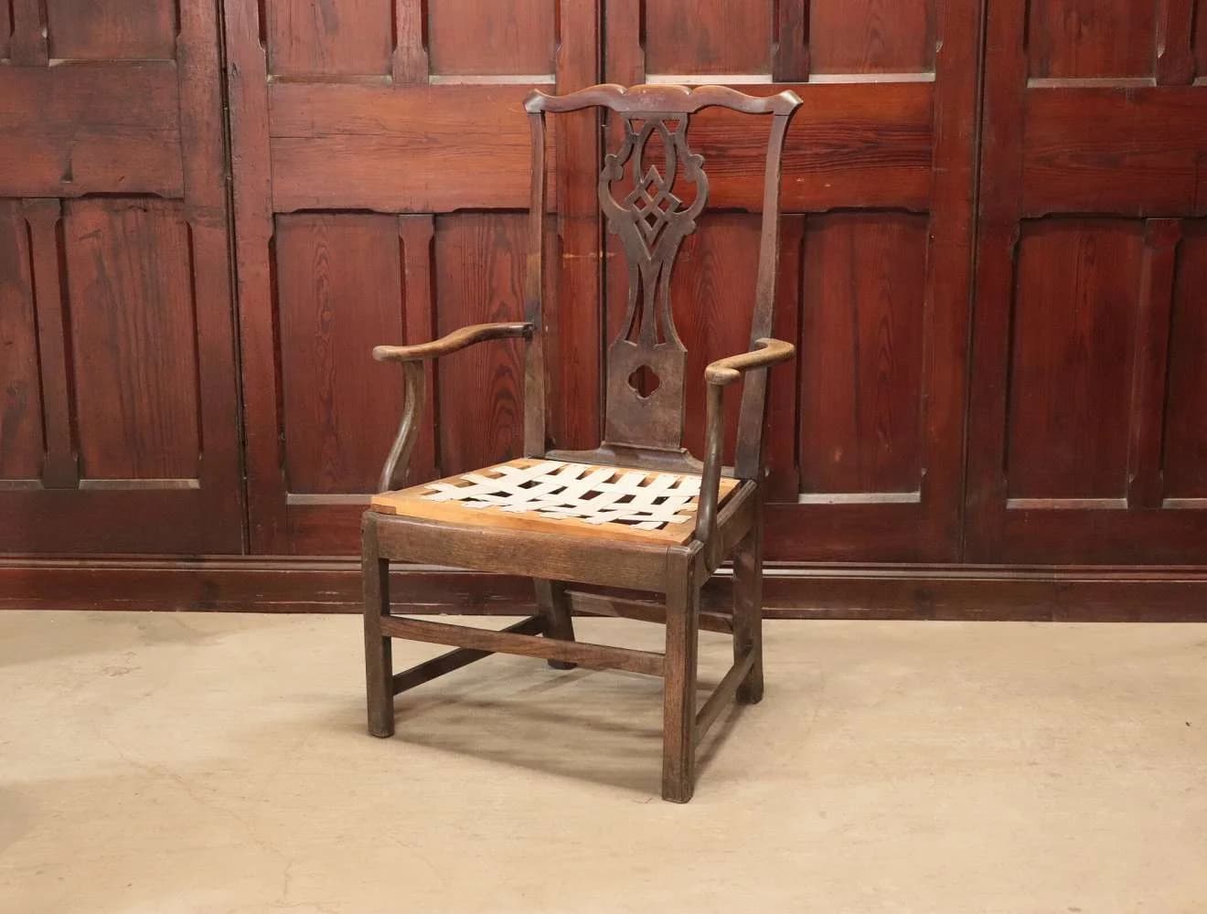 アームチェア|エルム材・1850年代 希少チェア