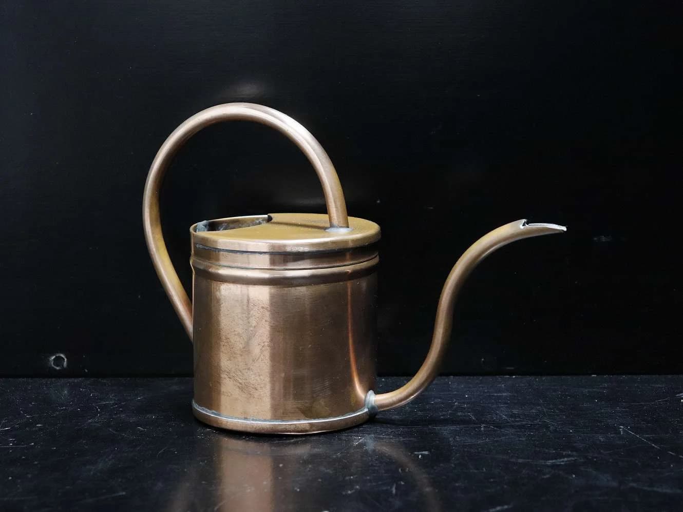 ウォータリングカン|銅・1920年代 細口の24cm